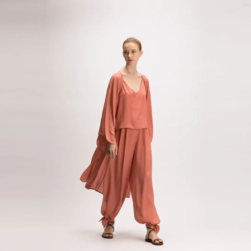 KIMONO PAPOULA EM SEDA